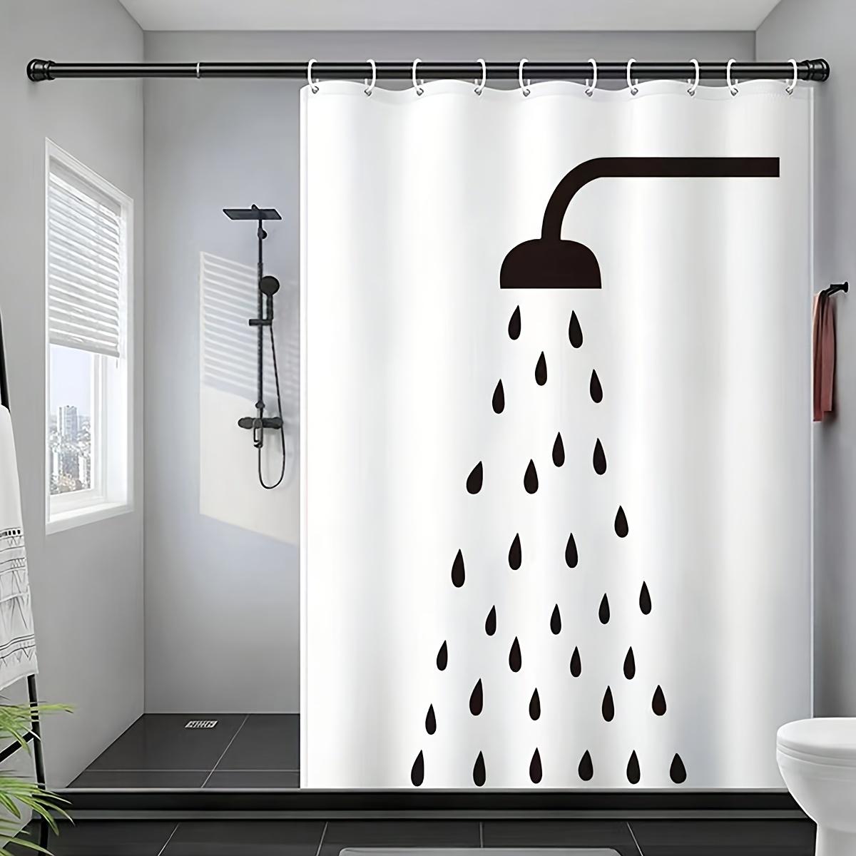 

Stylish Black And White Polka Dot Waterproof Shower Curtain – Perfect For Adding A Modern And Playful Touch To Your Bathroom W60H190(CM)-1 Pcs