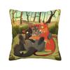 Pillow Case W-Warrior Cats Comfy  Pillow Cover For Living Room Bed Chair Retro Trendy Pillowcases