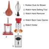 5Pcs Watch Repair Set Kit Rubber Dust Air Blower Watch Back Case Opener Hand Setting Tool