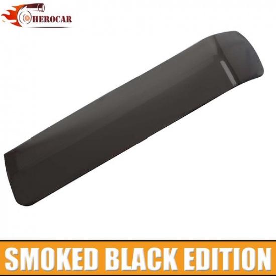 2x Front Eyebrow Light Lamp Cover Trim For Jeep Wrangler JL JT 18+ Smoken Black