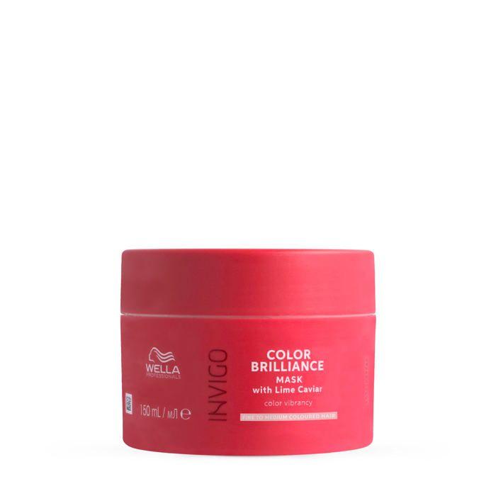 Maske - Wella Professionals - Invigo Color Brilliance - 150ml - Coloriertes Haar - Sofortiger Glanz