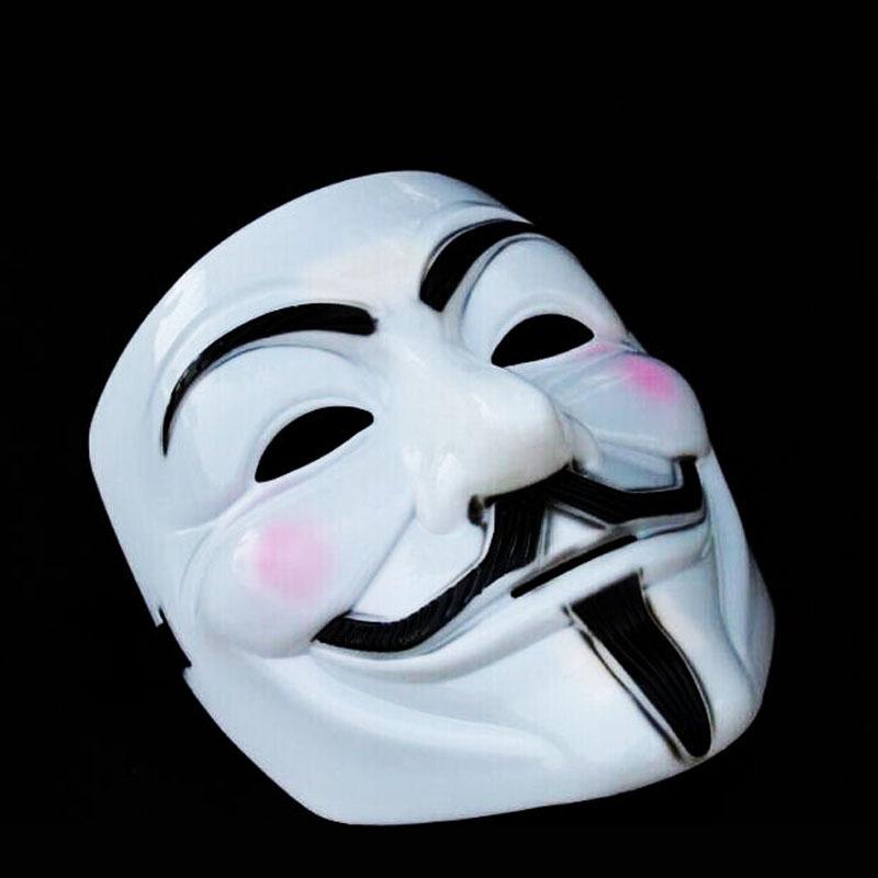 Scary Halloween V Face Masquerade Mask One Size