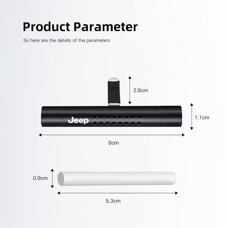 Anti-Odor Car Air Freshener Vent Clip for Jeep Renegade Wrangler JK JL Grand Cherokee Car Perfume Aromatherapy Auto Accessories ALQ1