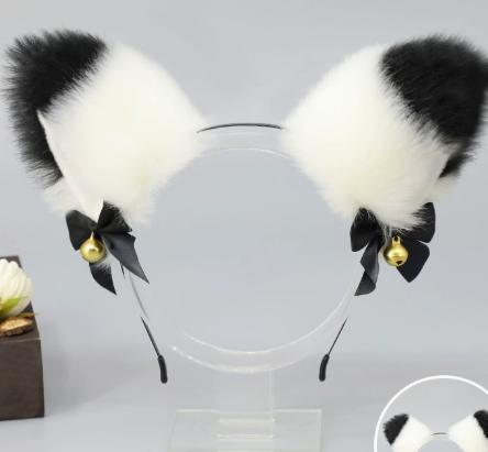 Ручная работа, японский ободок с ушками животных, милые плюшевые ушки One Size