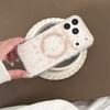 Cute Cartoon Rabbit Magnetic Phone Case For iPhone 15 16 17 Pro Max Sweet Dessert Pattern Shimmer Glitter Clear TPU Shockproof C