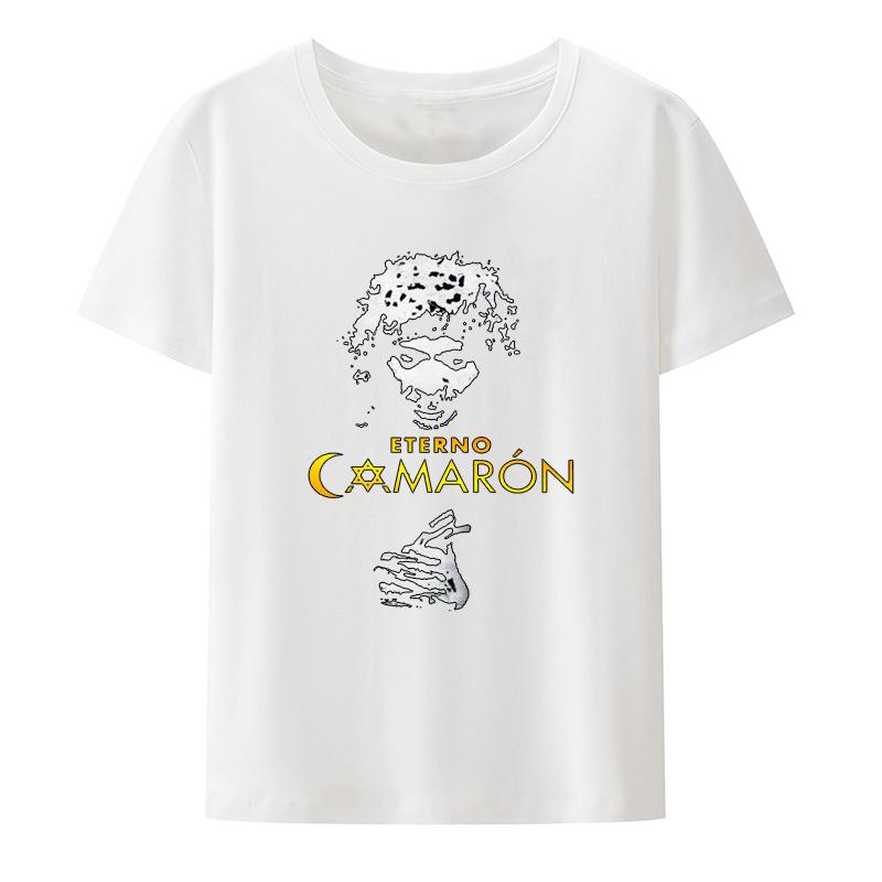 Camiseta Clásica Estampada Camarón De La Isla Retro Hombre Mujer Manga Corta Suelta Transpirable Camisetas Estilo Humor Moda Casual Tops