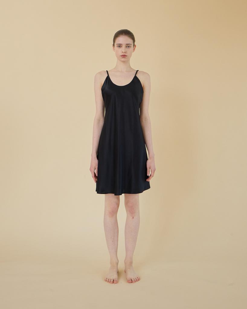 Tudeulimeoseu Midnight Muse Silk Slip Dress