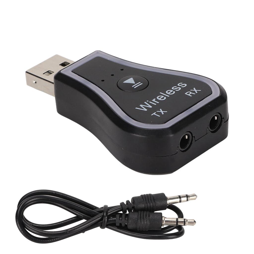 Bluetooth 5.0 Sender Empfänger 2 in 1 RGB Umgebungslicht USB Bluetooth 5.0 Adapter für TV Heimstereoanlage