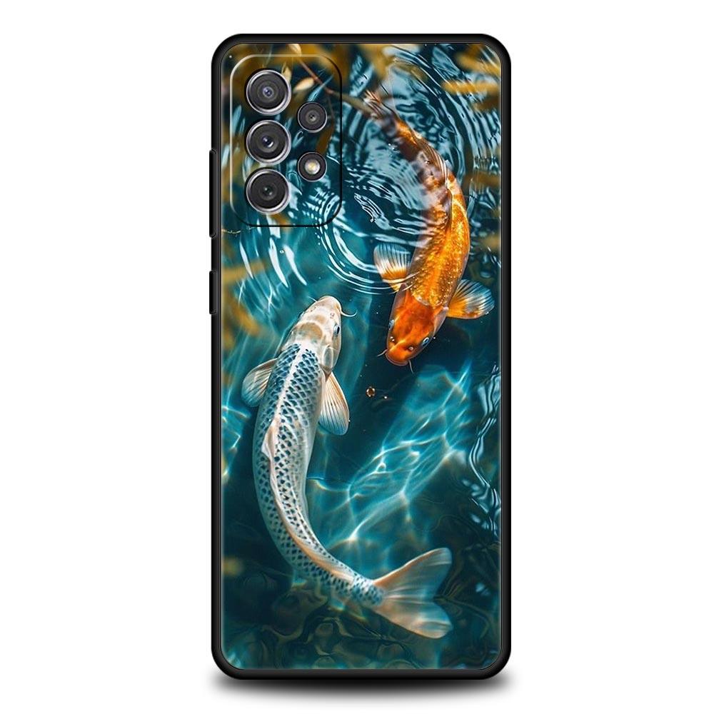 Phone Case For Samsung Galaxy A15 A13 A51 A71 A41 A31 A21S A03S A05 A35 A32 A55 A23 A25 A33 A53 A73 5G Cover Carp Fishing Fish