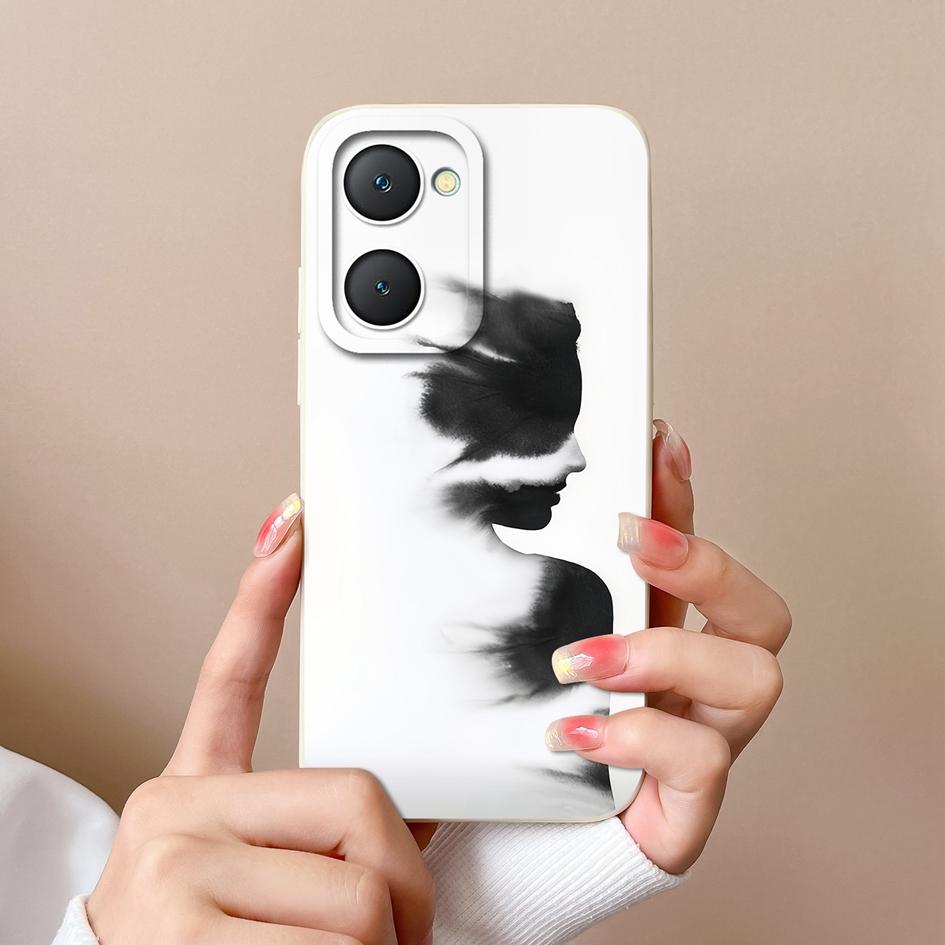 Cover Custodia Antiurto Per Vivo Y03 Y17S Y19S Y27 Y28 Y36 Y38 Y78 Plus T3 T3X 4G 5G Motivo Floreale Piccolo Silicone Morbido Protezione Fotocamera Per Vivo Capas