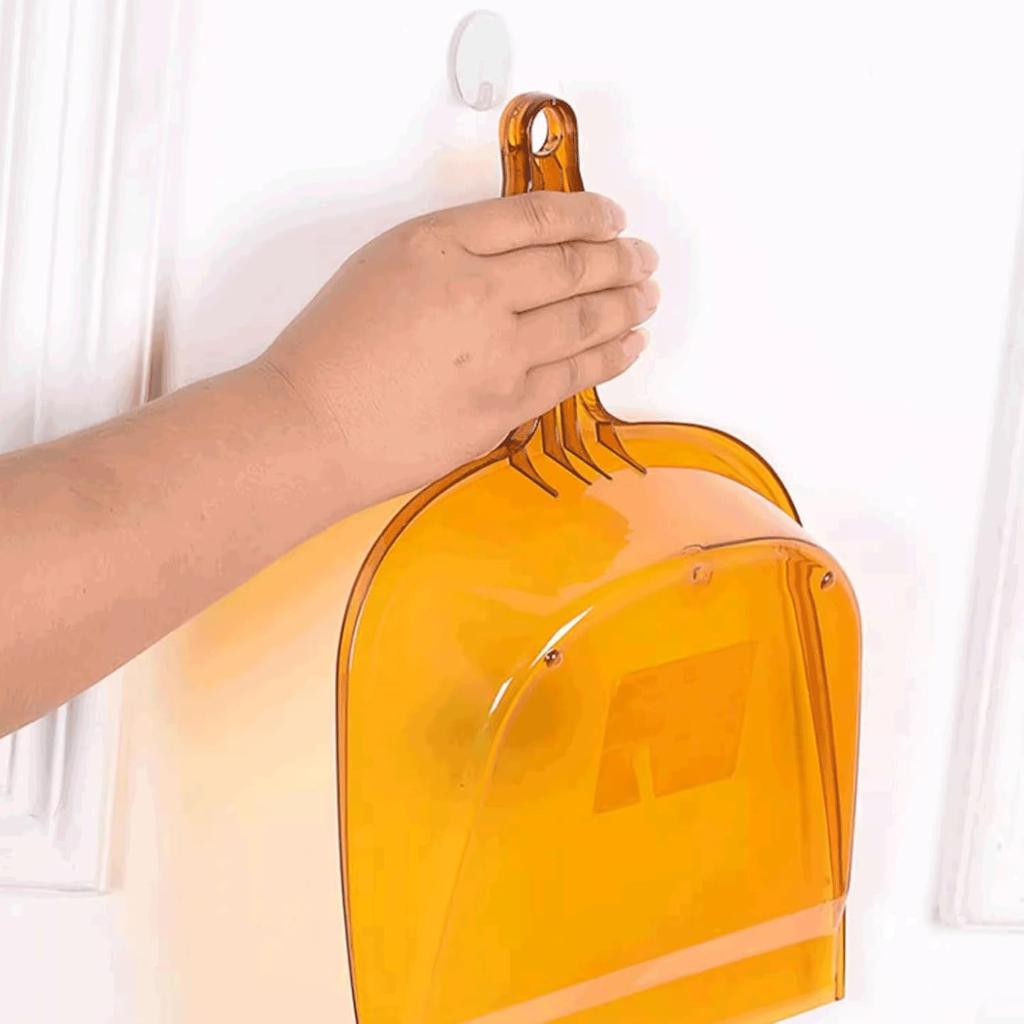 Compact Plastic Garbage Shovel Dustpan with Handle Household Transparent Thickened Handheld Dustpan Large Capacity Lightweight