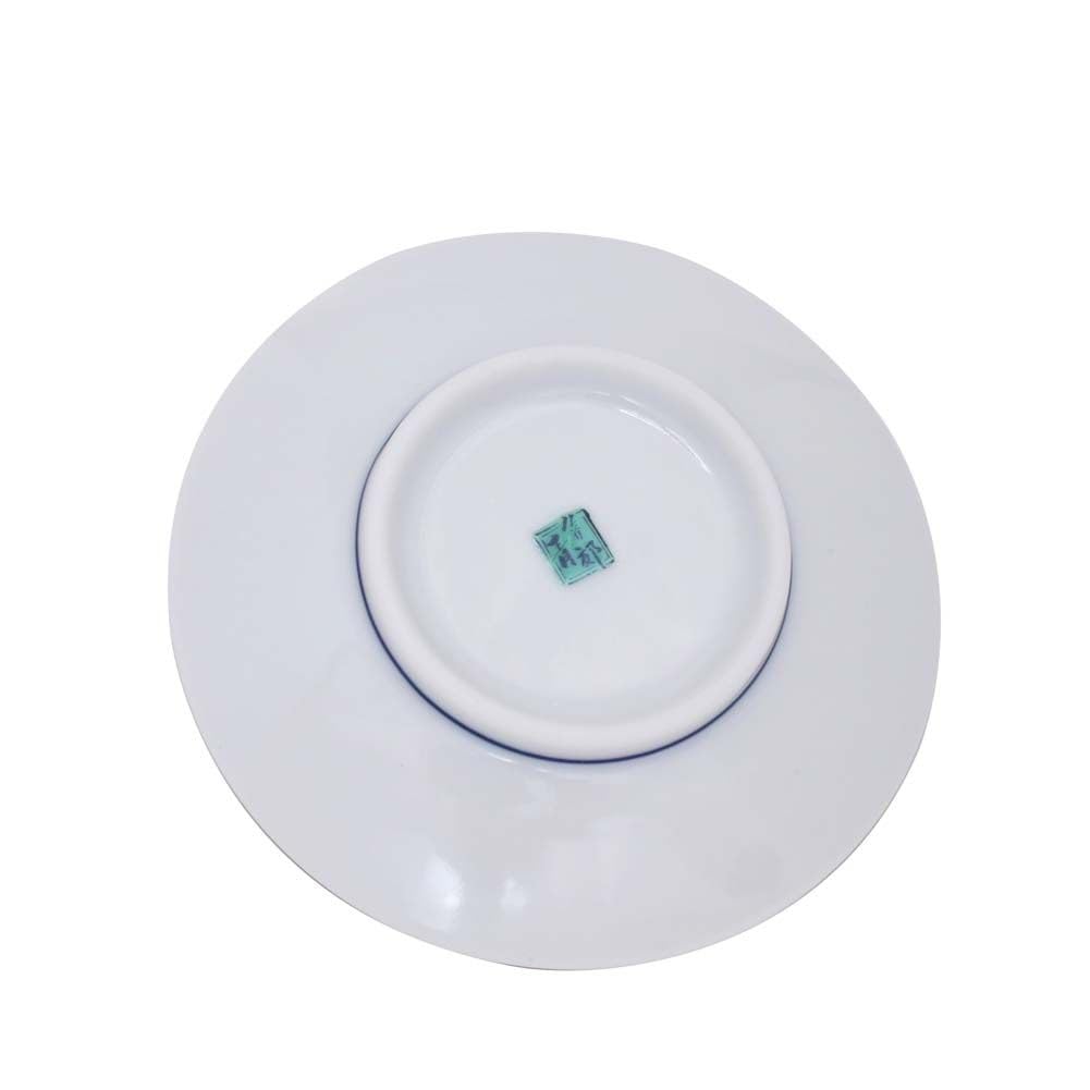 KISSYO Kutani Ware Ceramic Featuring a Goldfish A Beautiful and Vibrant Suitable for Use with ClickPost Japanese-made Plate, 9.5cm, Design. Design.