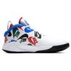 Nike Team Hustle D 9 Abrasion Resistant Breathable Mid top Performance Basketball Shoes Black White Blue Unisex CW5815-100