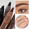 1PC Double-effect Fast Eyebrow Pencil: Unique Hair Design, Can Shape a Clear and Realistic Eyebrow Shape, Waterproof