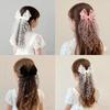 Sweet Lace Hair Accessory Bowknot with Flowing Ribbon Stylish Baby Girl Outfit Enhancer Party Celebration Essential Gift