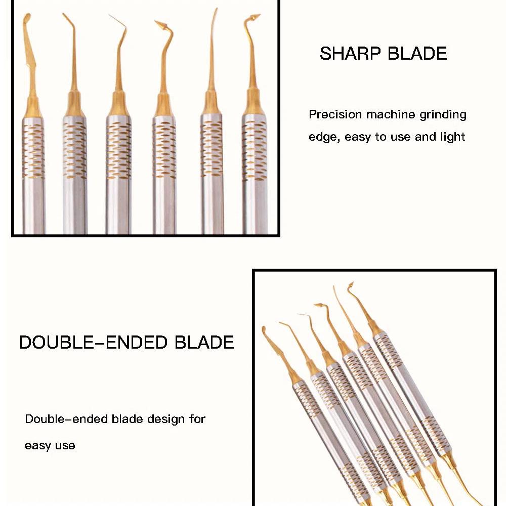 6 в 1 стоматологический инструмент шпатель для заполнения композитной смолой наполнитель — фото 8