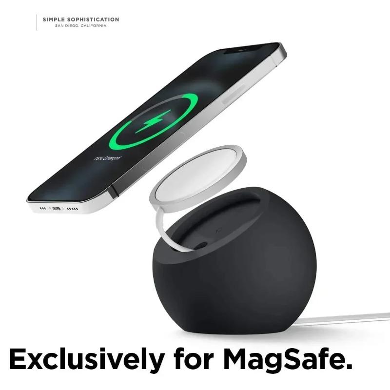 Ball Shape Magnetic Desk Phone Charger Stand Holder for Magsafe IPhone 16 15 14 13 Pro Max Mini Wireless Charging Desktop Dock