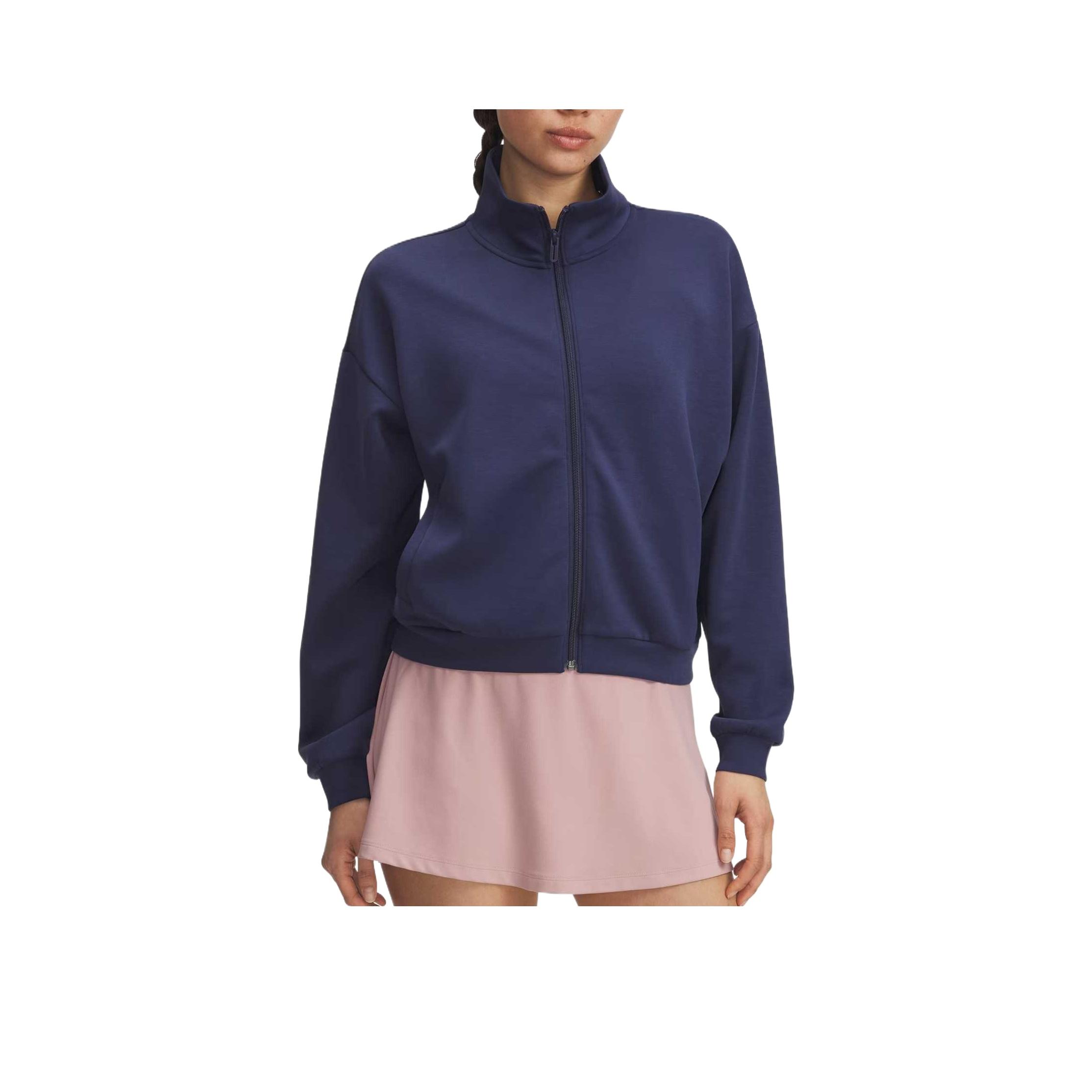 

Under Armour Meridian Lounge Куртка с длинным рукавом на молнии однотонная с высоким воротником быстросохнущая женская куртка 6007963-403 XL