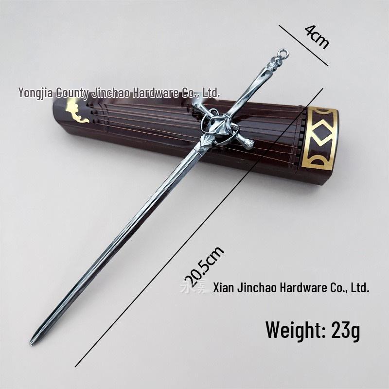 Xianxia Alloy Treasure Sword Hairpin: High-End Ancient Style Hanfu Hair Ornament Alloy