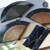 Stylish Folding Business with Folding Case and Seiga Design [Osaka Choseido] Men's Fan, Style, Handkerchief, (Swallow)