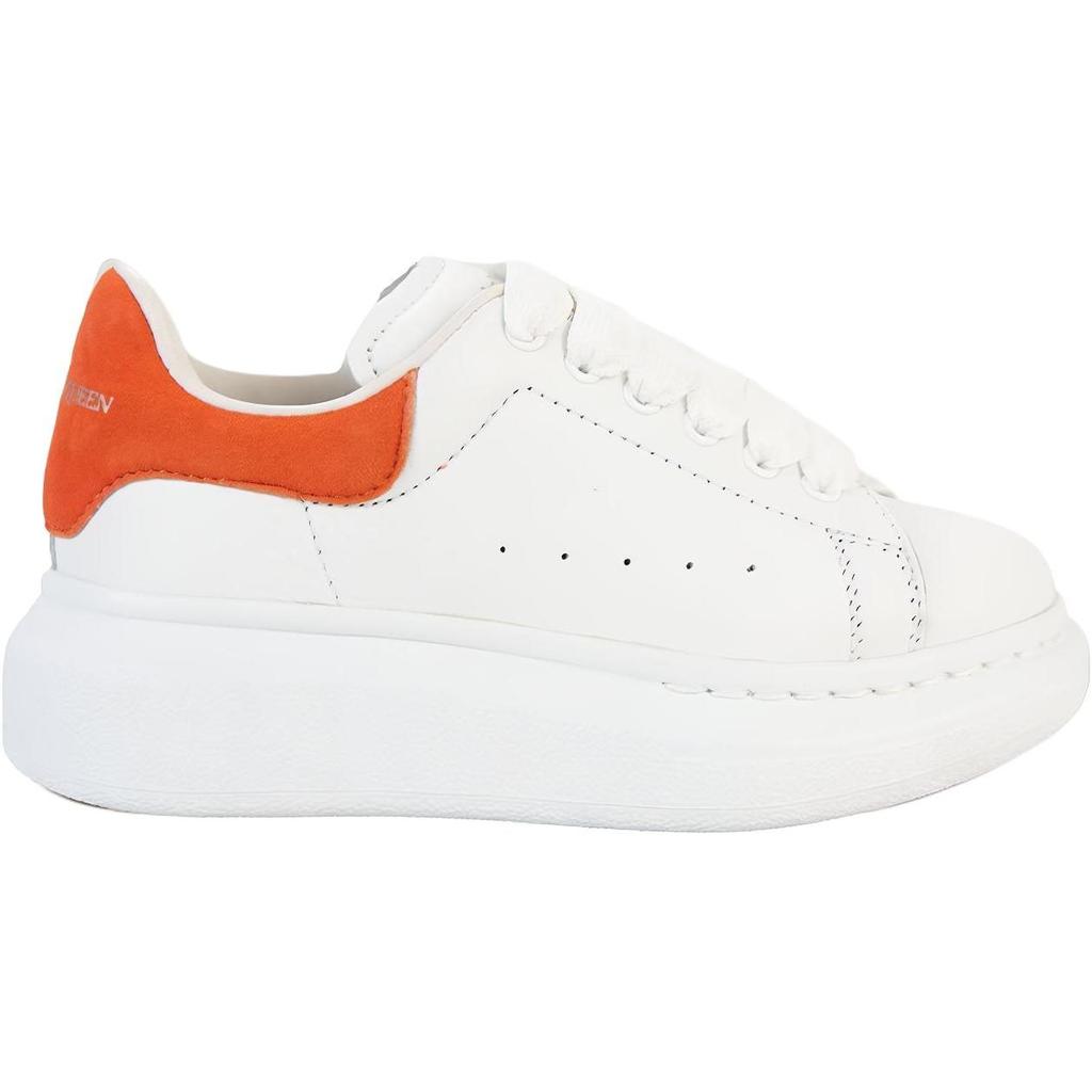 Alexander Mcqueen Oversized Sneaker Low Top Kids' Skateboarding Shoes White Orange Tail Kids' 587691WHX129411