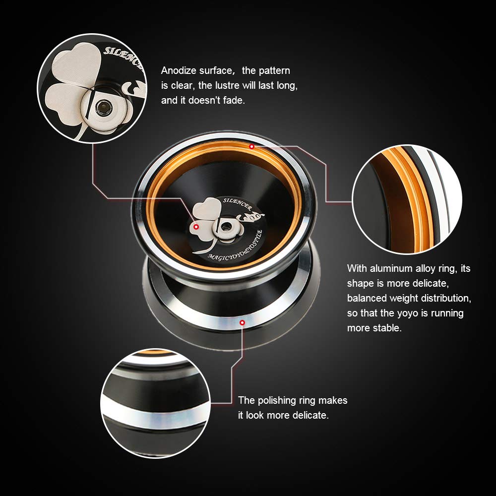 GoolRC Magic Yo-Yo M001 Aluminum Alloy Yo-Yo Spinning String Included Toy Hobby