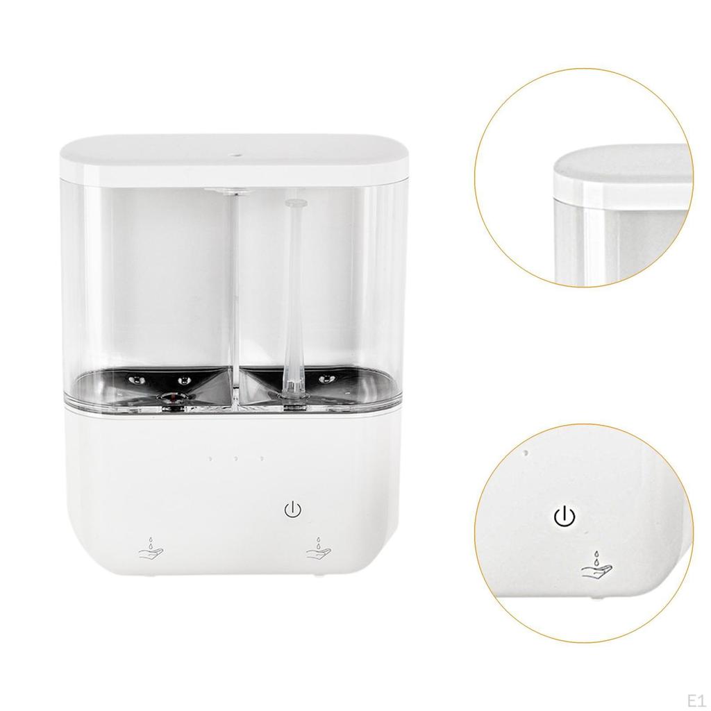 Automatic Soap Dispenser Touchless Hand Rechargeable Sturdy Wall Mounted 2 Chamber