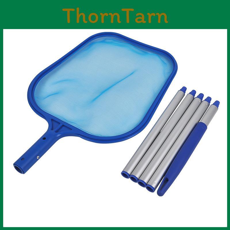 Pool Skimmer Net With Detachable Aluminum Handle For Inground And Above Ground Pools