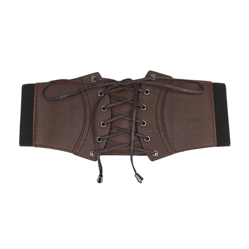

Stretchable Corset Belt Women Wide Belt Fashion Tie Corset Elastic Waistband for Parties and Gatherings