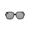 Gucci Letter Decorated Irregular Shape Sunglasses Unisex Sunglasses Black GG1189SA-002
