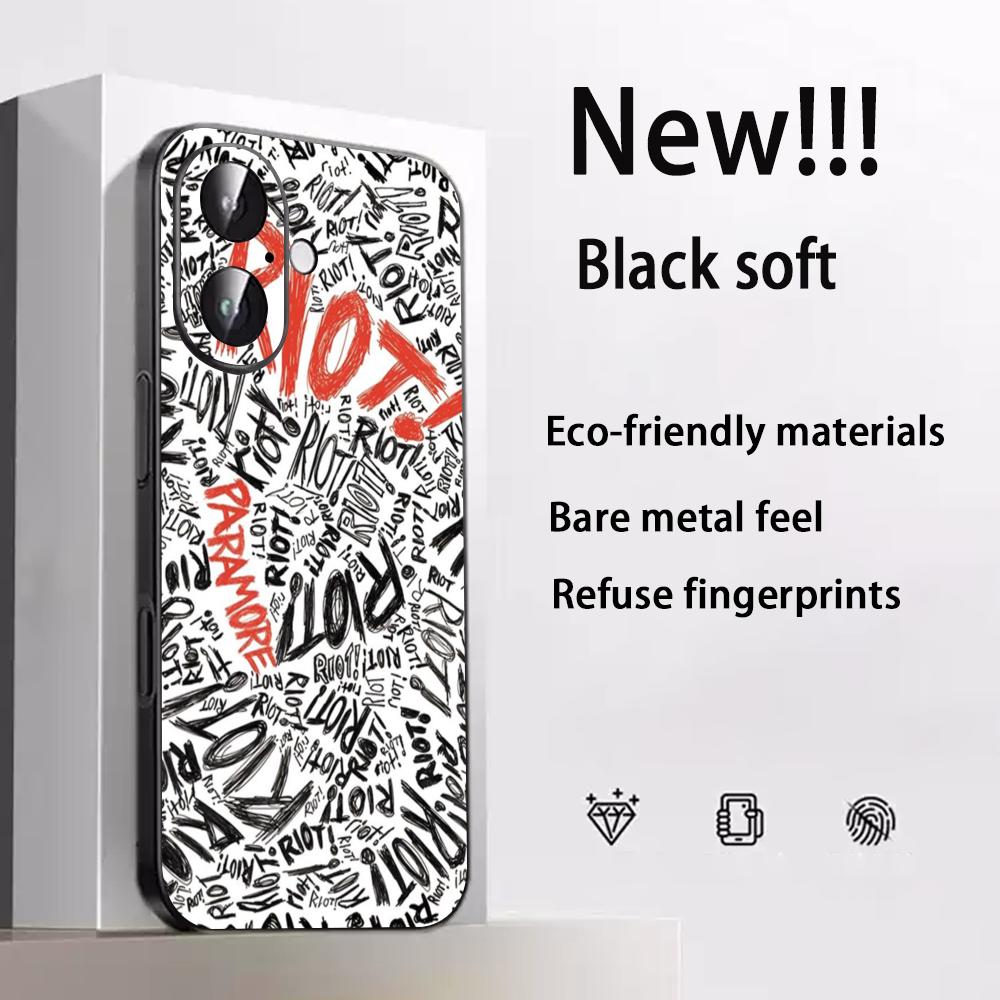 Paramore hayleys williams poster design Phone Case For iPhone 17 16 e 15 14 13 12 Plus Mini Pro Max Soft black Shockproof Cover