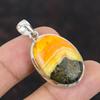 Bumble Bee Jasper Pendant Original Gemstone Pendant 925 Sterling Silver Pendant Jasper Handmade Jewelry For Gift Latest Design Pendant