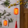 Hanfu Accessory Lanterns Traditional Mini Chinese Lantern with LED Light, Handheld Middle Auspicious Home Decor Autumn Festival for Spring Festival,