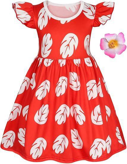 Moana Inspired Girls Fringed Beach Performance Dress