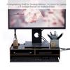 Heighten Shelf Rack Shelf Stand Holder for Display Screen Keyboard Base Bracket Wooden Black