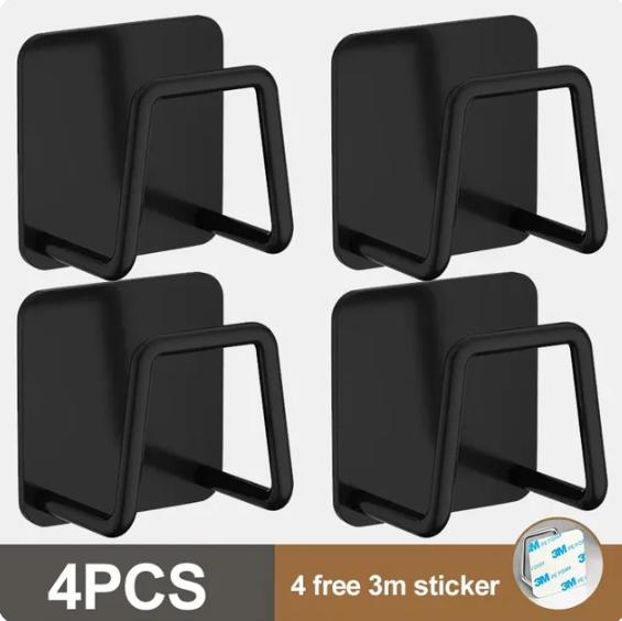 Kitchen Sponge Rack Stainless Steel Rack Sponge Drainage and Drying Rack Self-adhesive Storage Rack Kitchen Organizer