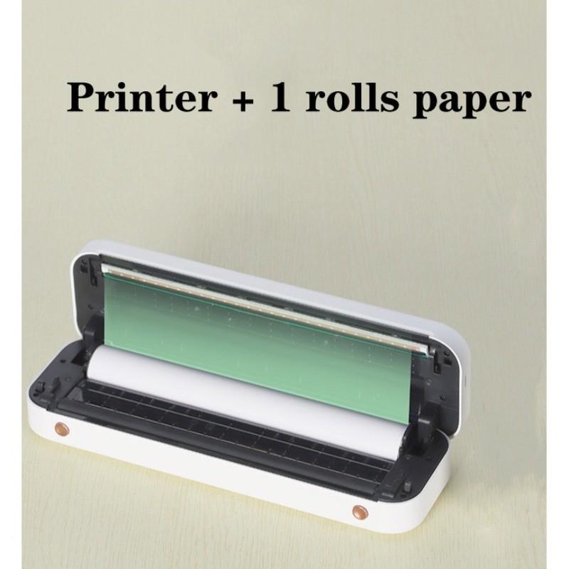 Mini Inkless Thermal Printer Portable A4 Paper Printer Wireless Bluetooth Connection Portable Mobile A4 Print Device