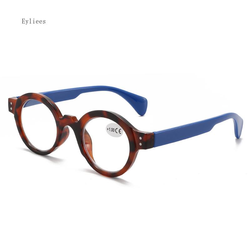 Men Retro Reading Glasses Anti Blue Light Eyewear Trend Ultra-lightweight Round Frame Women Presbyopic Eyeglasses Frame Unisex