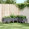 VidaXL Planter with Legs, Flower Box, Plant Pot, Flower Box Garden Terrace Patio Outdoor, Blue Grey 367906