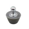 Bouchon de vidange en silicone Joint solide Bouchon de baignoire pour évier Bouton rond Gris Acier inoxydable