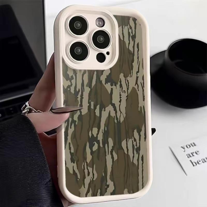 Minimalist Camo Pattern In Neutral Tones Stylish Phone Case For iPhone 15 16 17 16E 17E 14 13 12 11 Pro Max Plus Air