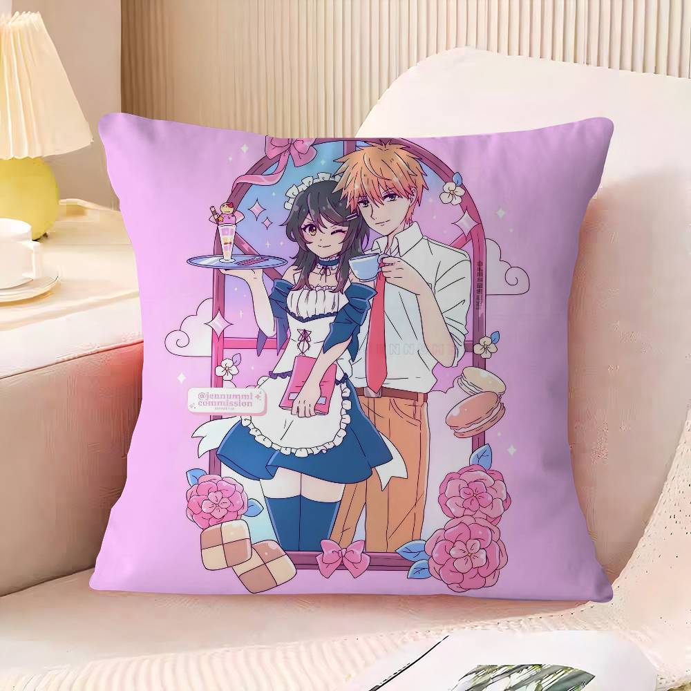 

M-Maid S-Sama Pillow Case Pillowcase Ultra Soft Skin Friendly Fabric Cloud Like Comfort 16x16Inch