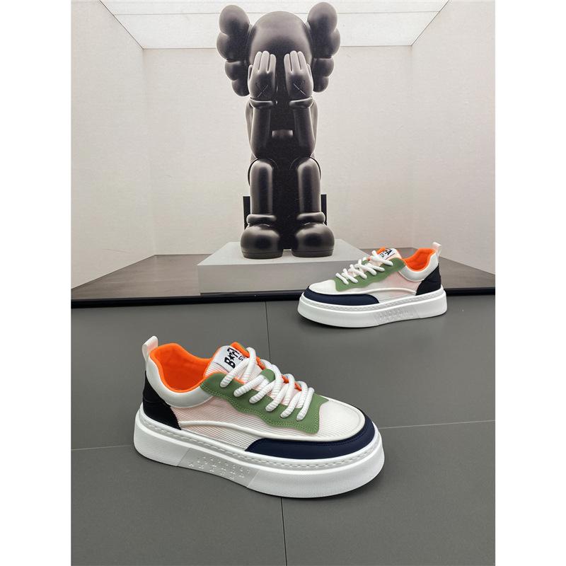 Autumn new color matching breathable low-top board shoes lightweight lace-up soft-soled casual shoes zmd