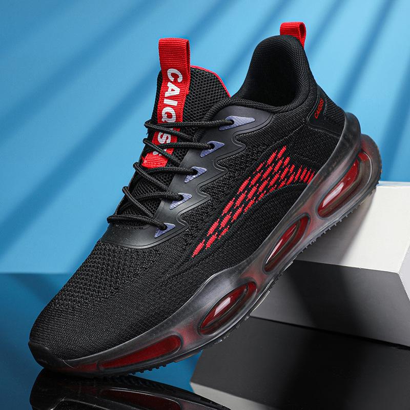 Men's sports shoes spring new fly-woven shoes fashion casual running shoes men's shoes