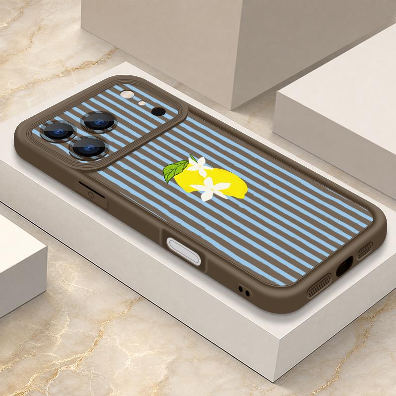 Stripe Heart Pattern Case For iPhone 18 Pro Max Shockproof Bumper Soft Silicone Cover For iPhone 17 16 15 14 13 Pro Max 17E