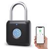 eLinkSmart Fingerprint Padlock with Fingerprint Smart Lock Biometric Authentication USB Small Smart Gym Storage Box APP, Padlock, Charging, Lock,