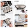 Pen Case Multi Compartment 300D Polyester Smooth Zipper with Main Pocket Mesh Layer and Removable Pen Divider for Boys Girls