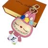 Metal Imitation Leather Keychain Pendant Cartoon Creative Couple Doll Jewelry Bag Pendant