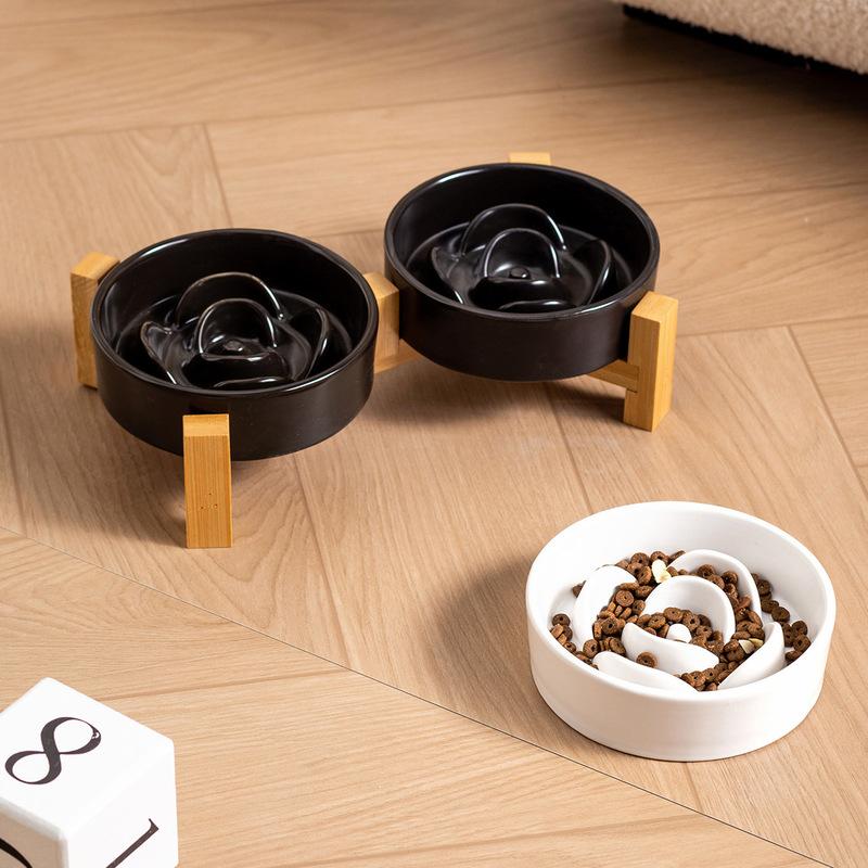 Petal Slow Food Bowl Anti-choking Slow Food Bowl Pet Bowl Anti-overturning Bowl Cat Food Bowl