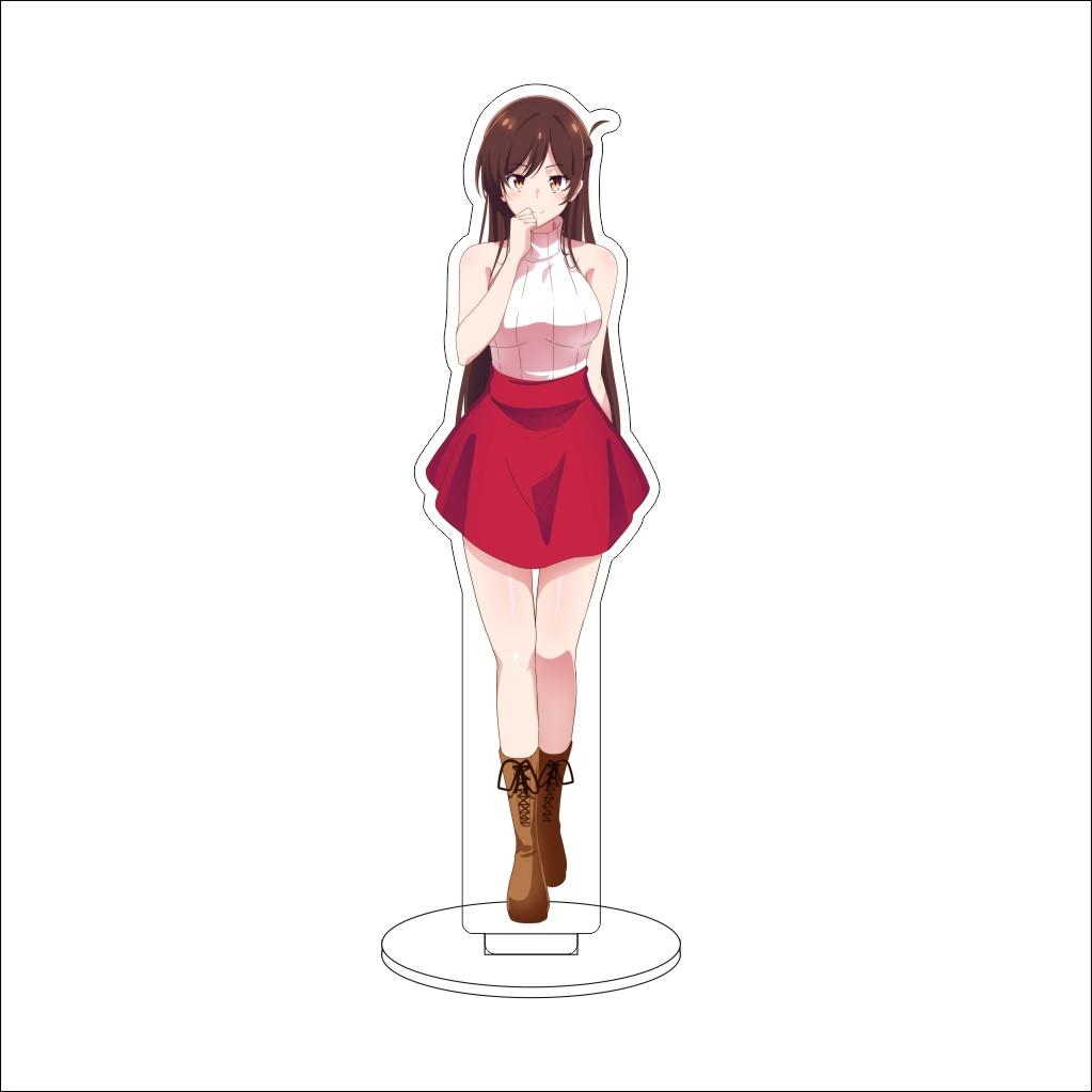 16CM Anime Rent-A-Girlfriend Cosplay Acrylic Stand Ornaments Sakurasawa Sumi Asami Nanami Figure Stand Halloween Gifts